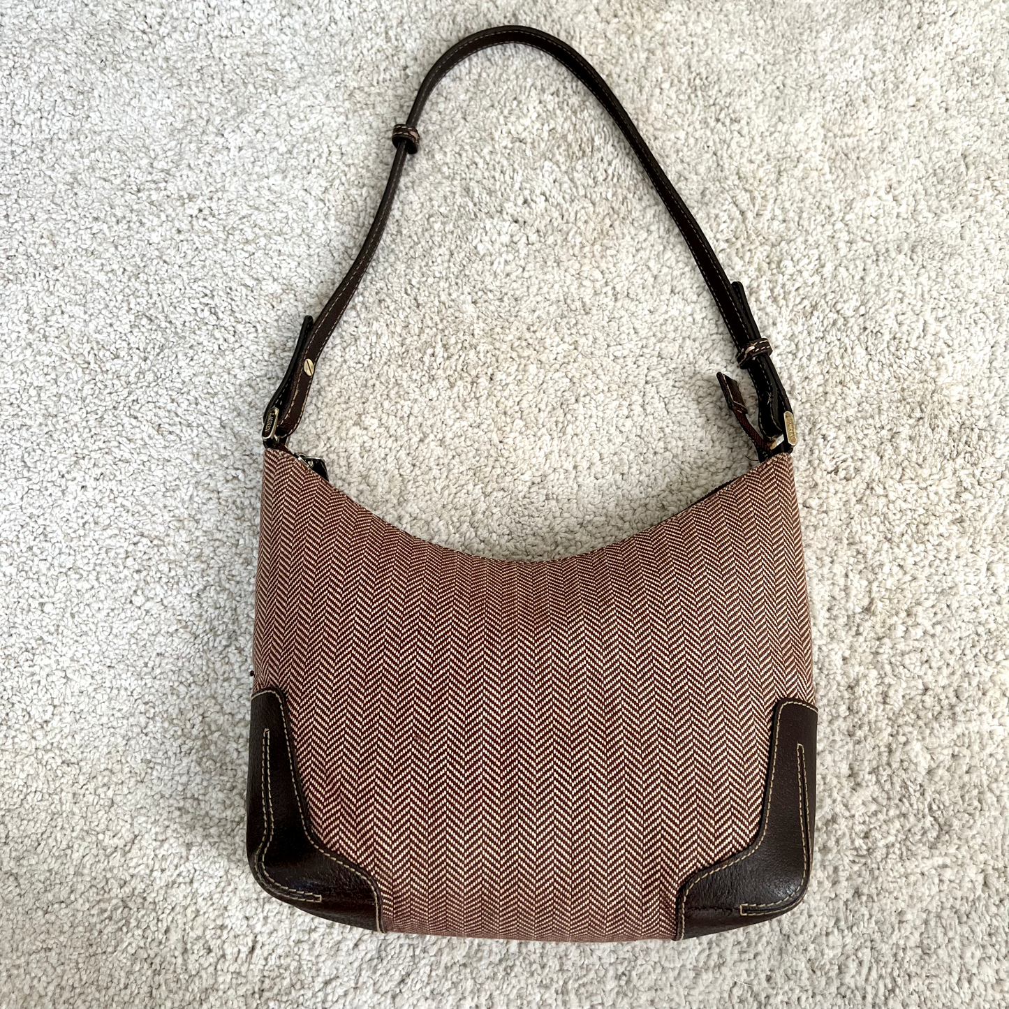 Polo Ralph Lauren Women's Tan & Brown Shoulder Bag