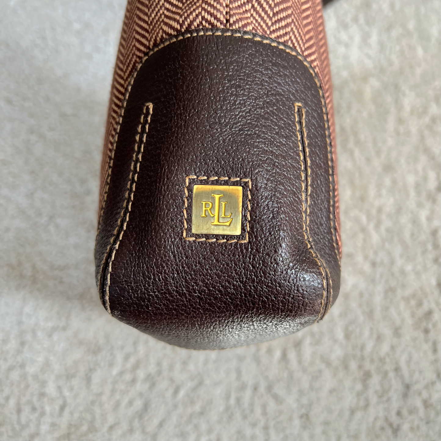 Polo Ralph Lauren Women's Tan & Brown Shoulder Bag