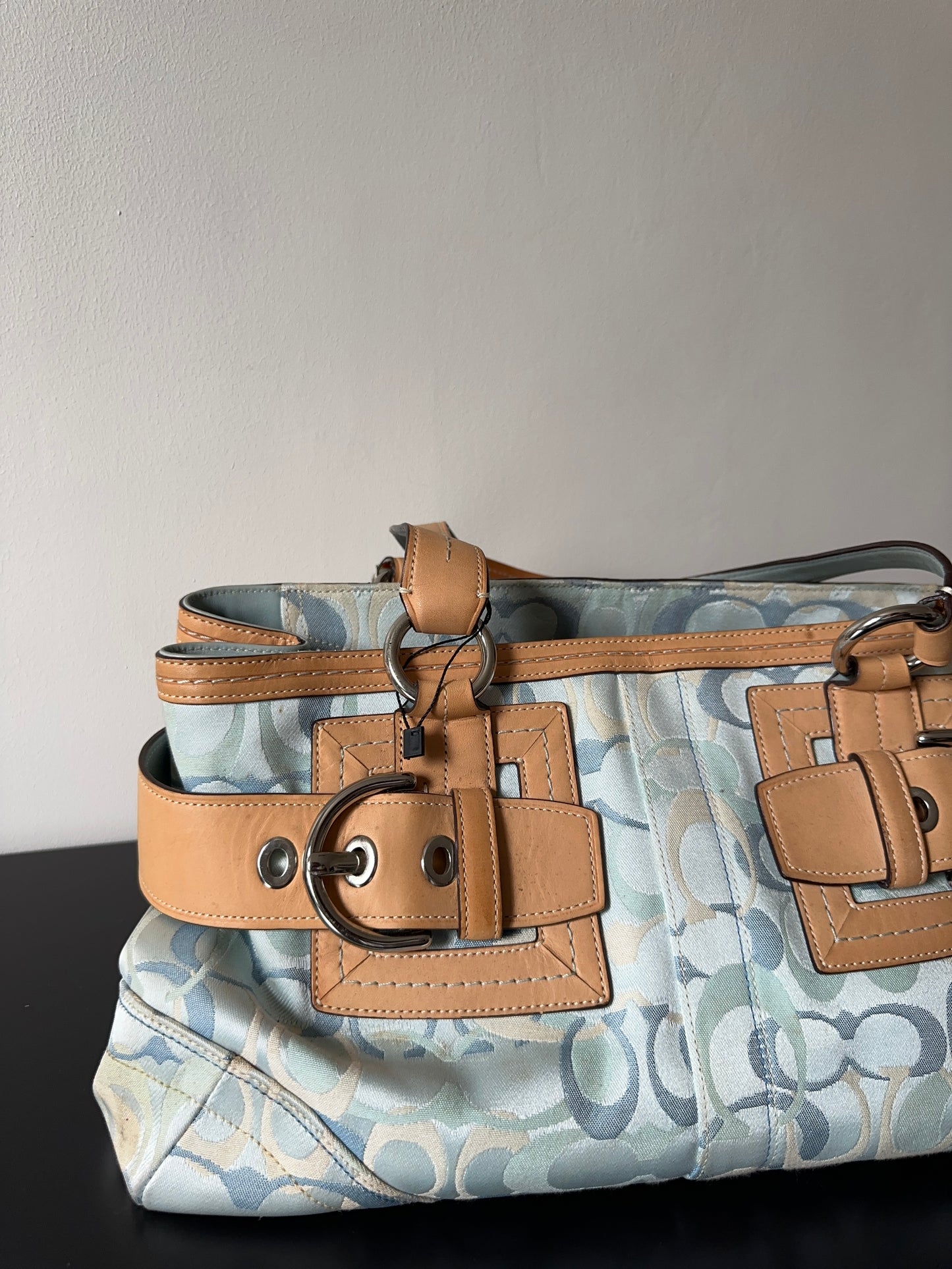 Coach Signature Blue Ladies Bag