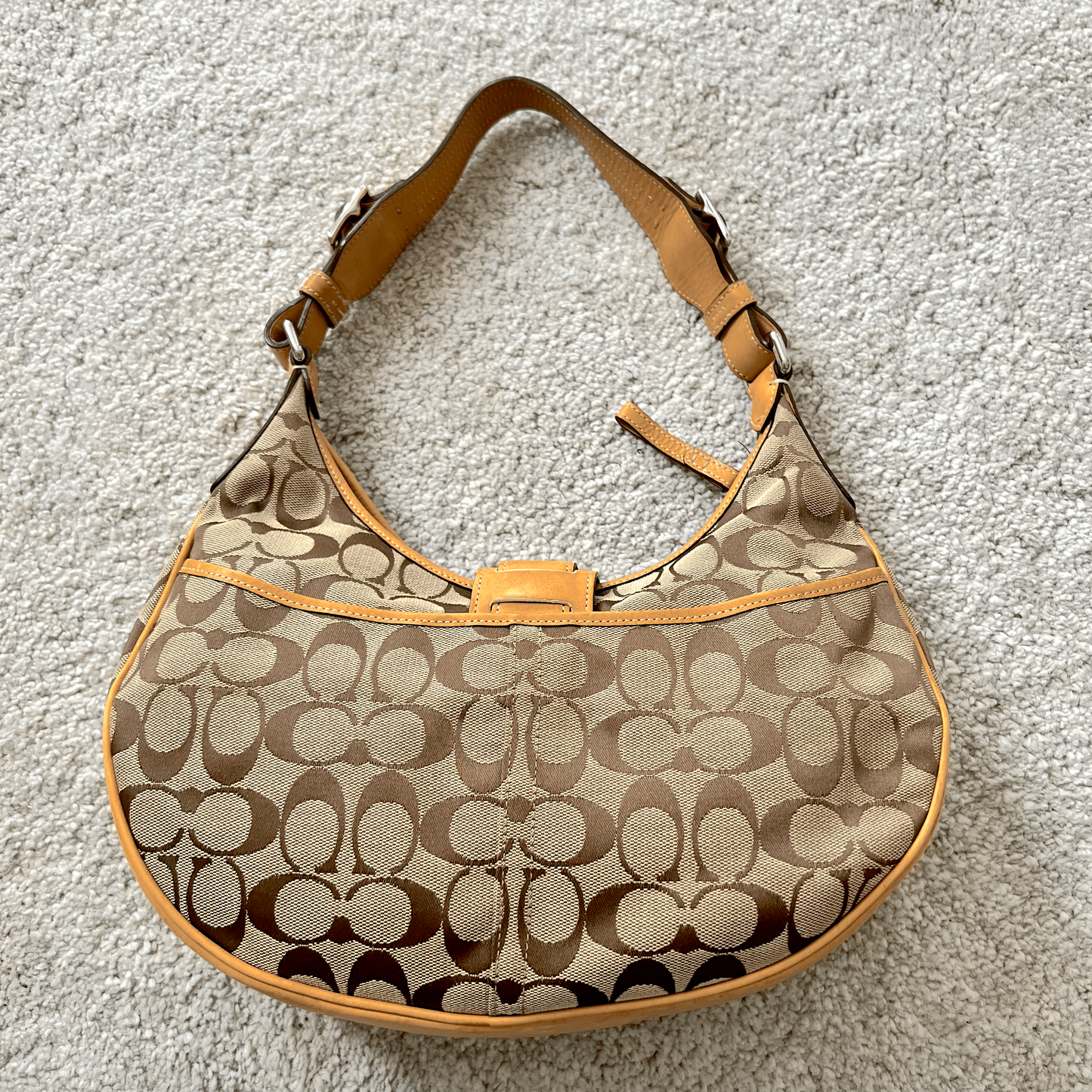 Coach Hampton Hobo Bag In Light Brown