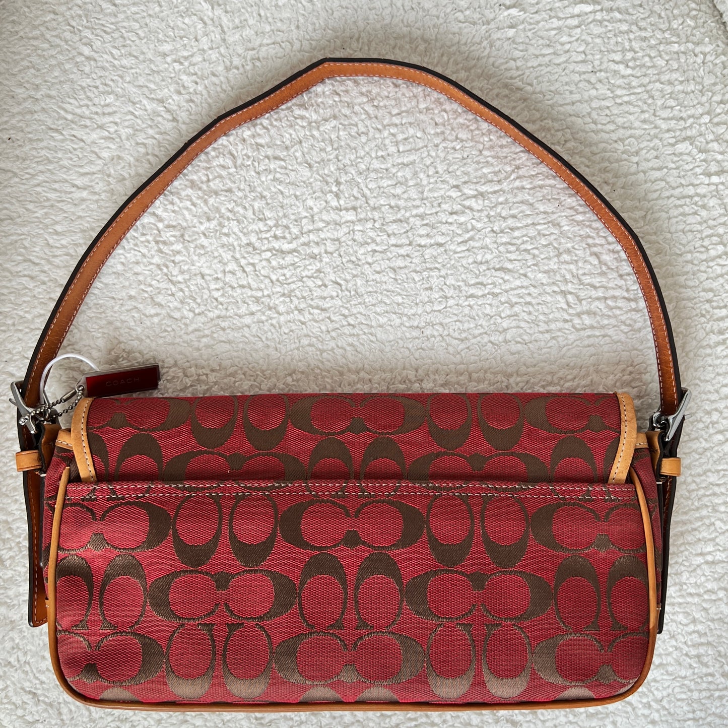 Coach Buckle Flap in Red