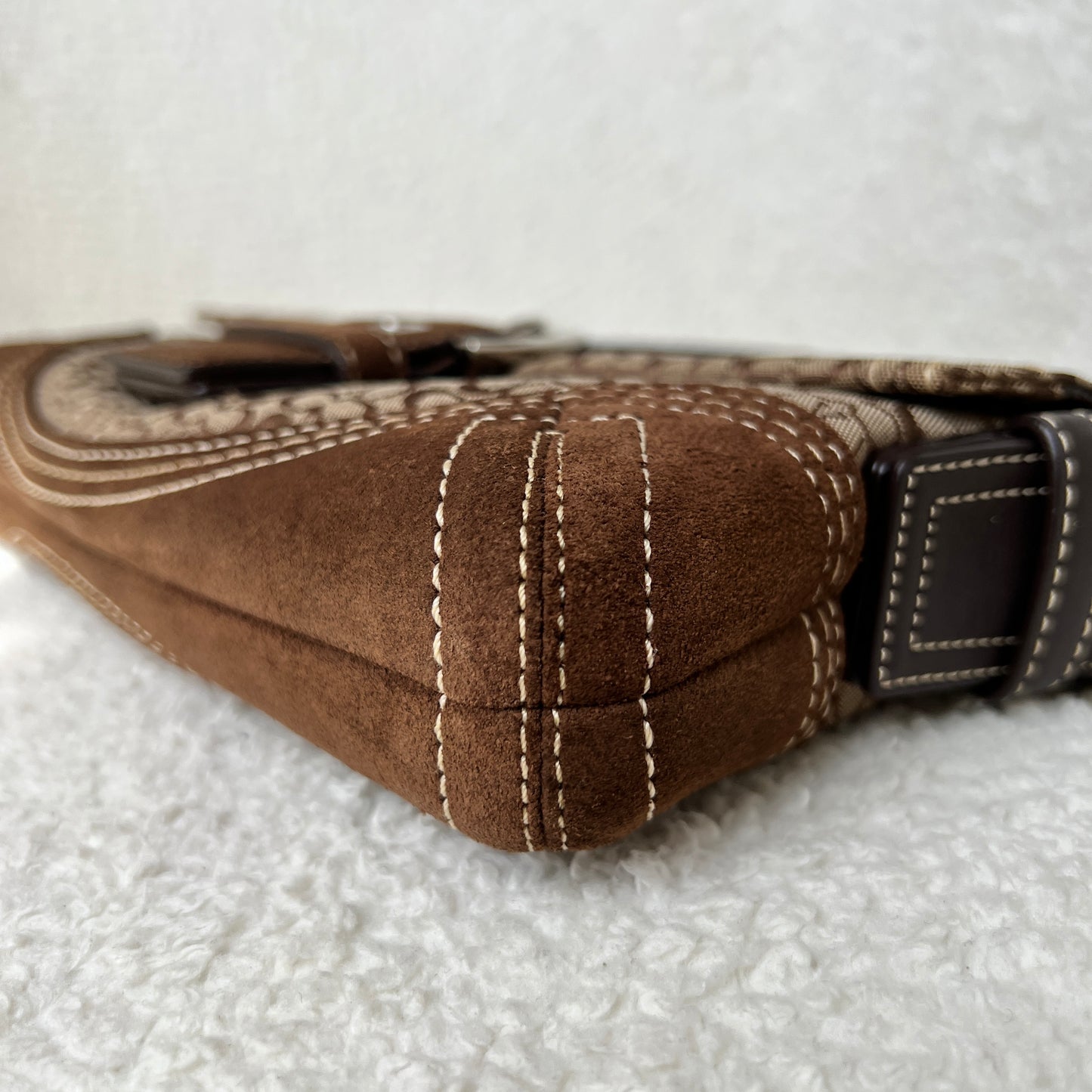 Coach Soho Signature Small Flap Bag in brown
