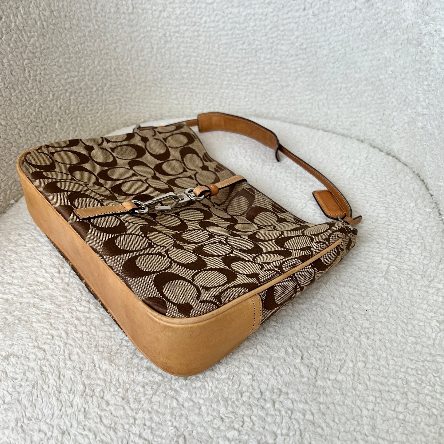 Coach Hamptons Signature Hobo Shoulder Bag