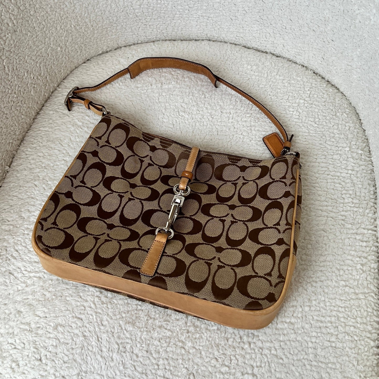 Coach Hamptons Signature Hobo Shoulder Bag