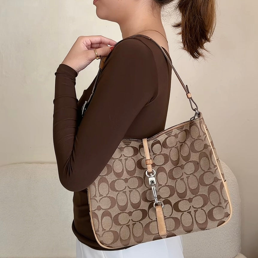 Coach Hamptons Signature Hobo Shoulder Bag
