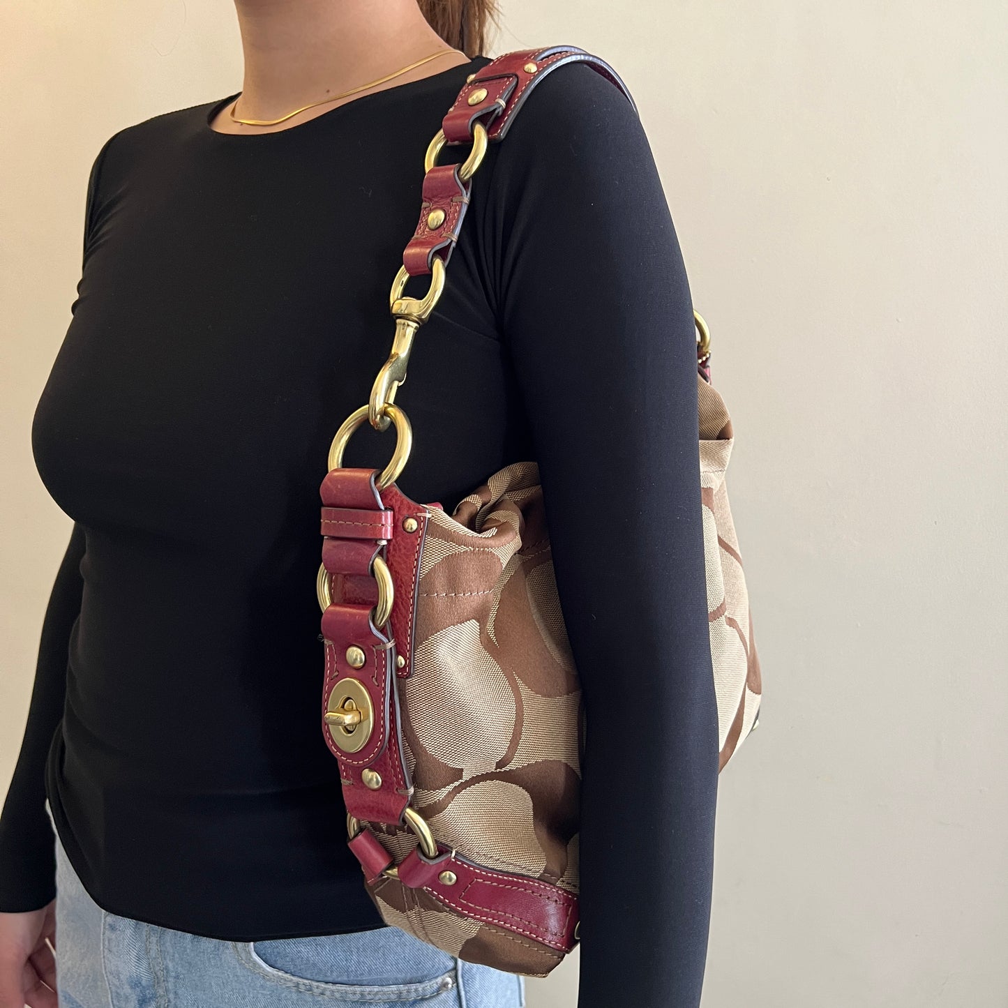 Coach Signature Hobo Bag